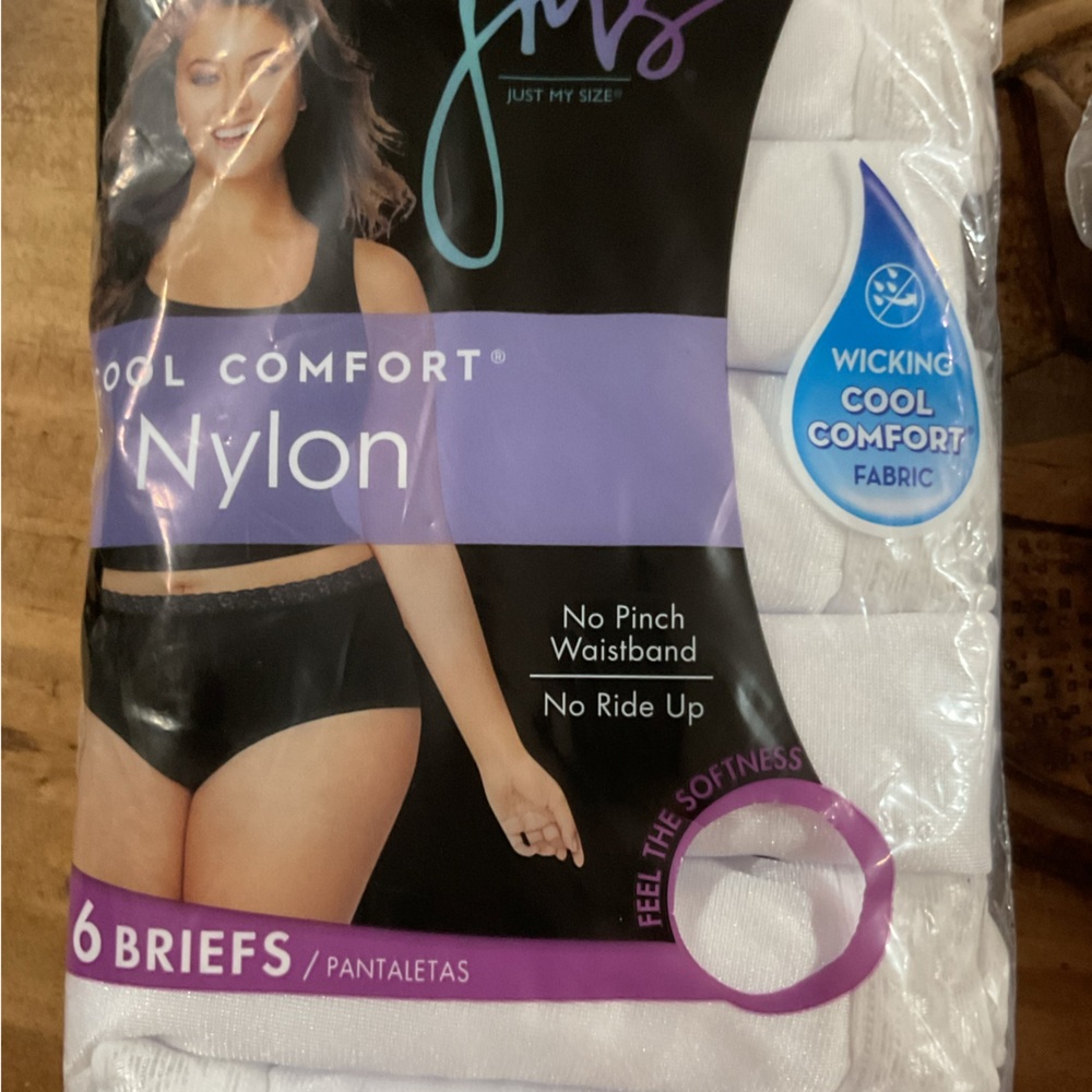 NMT Women’s nylon briefs package of 6.  Size 13. 30/32.